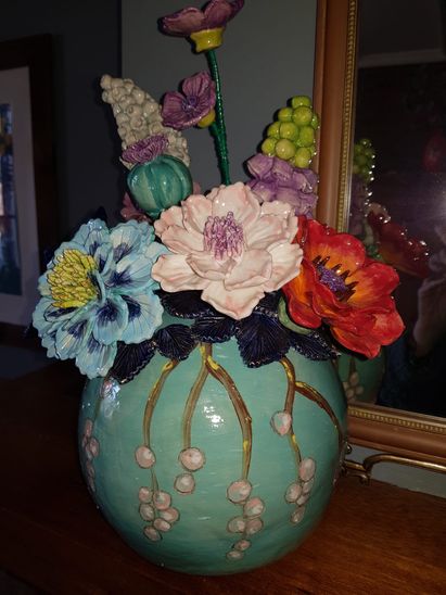 vaas met bloemen